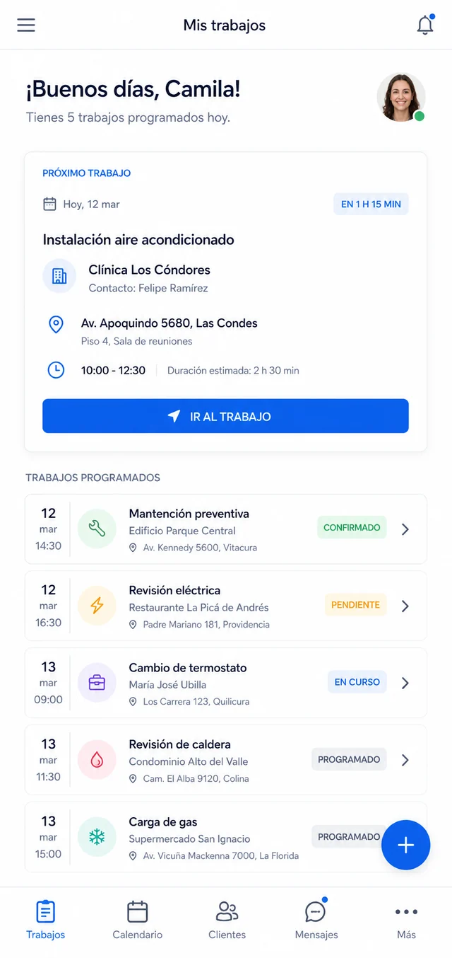App para el equipo: el trabajo del día en el bolsillo, aunque no haya señal