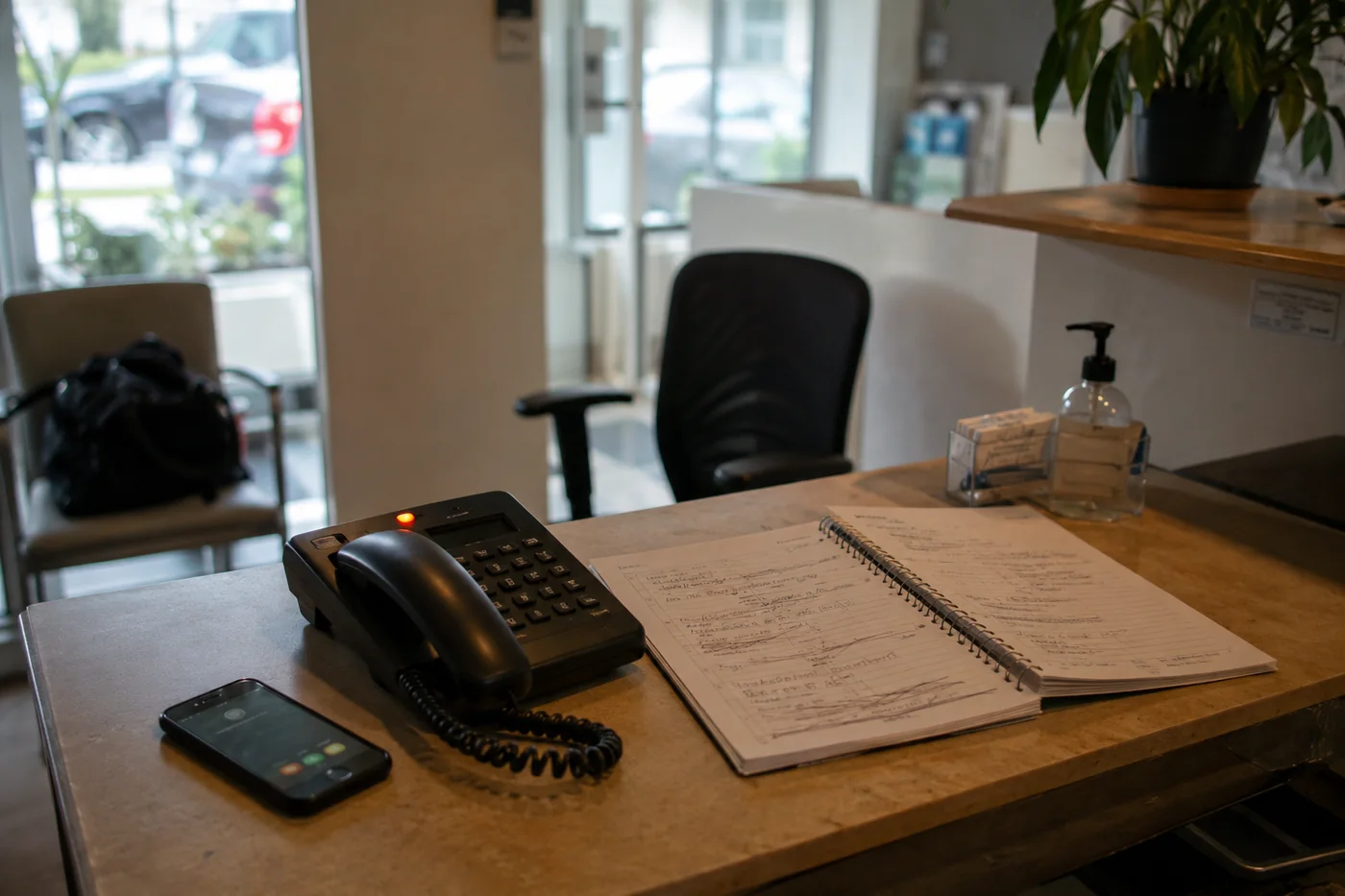 Todo se agenda o se pide por teléfono