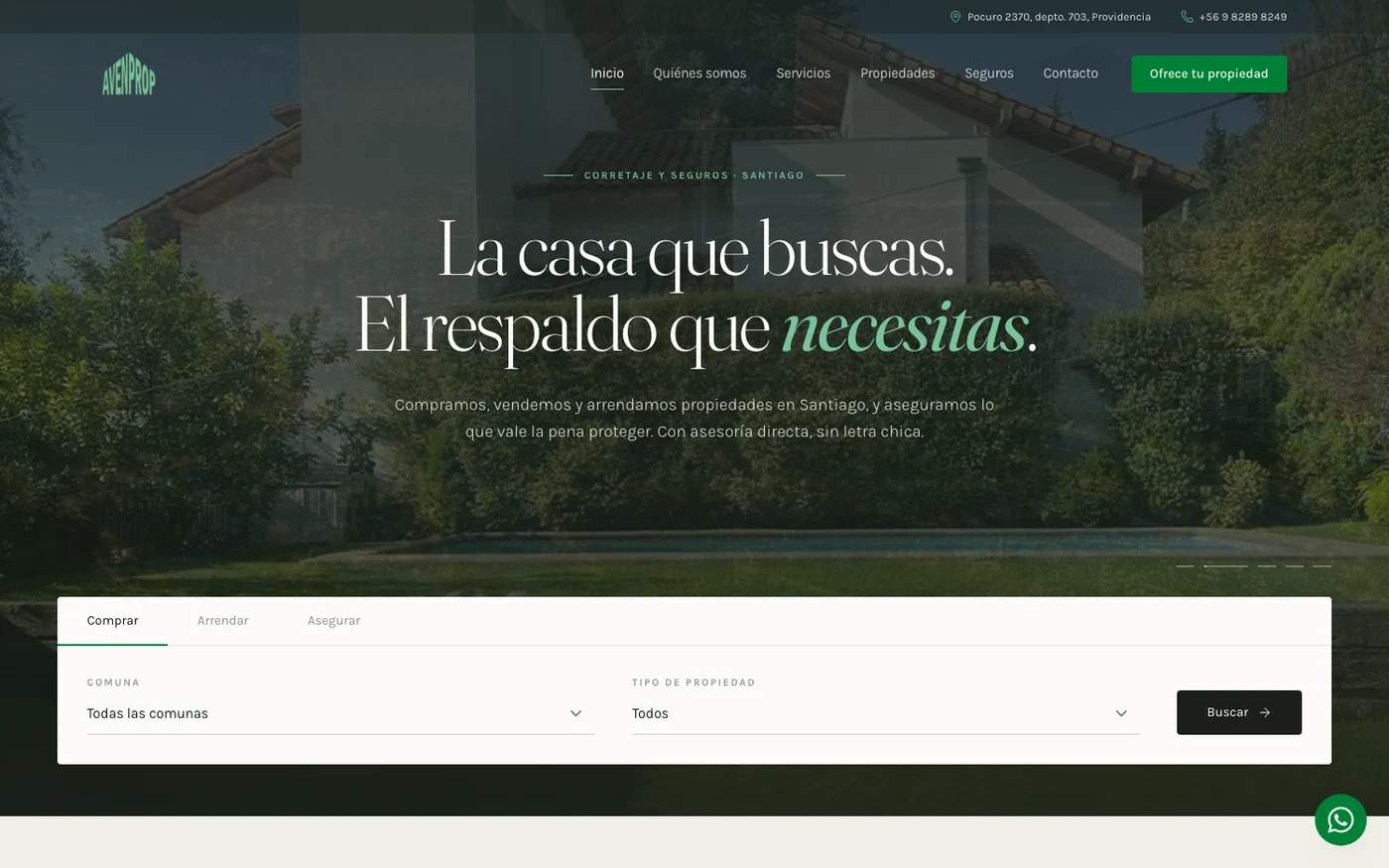 AvenProp, sitio en línea que construimos